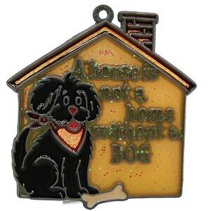 A House is Not a Home Without a Dog Acrylic Suncatcher Ornament Hanging Decor